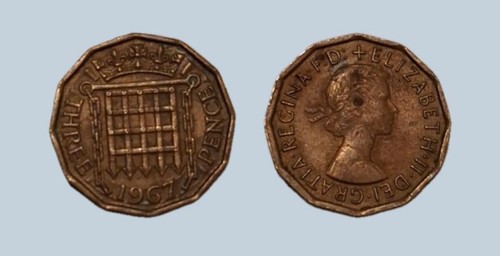 Großbritannien pence 1967 - 3,