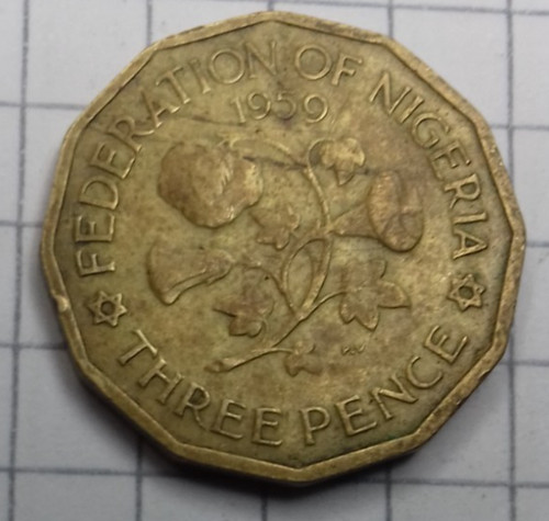 Nigeria pence 1959 - 3, 4-7b
