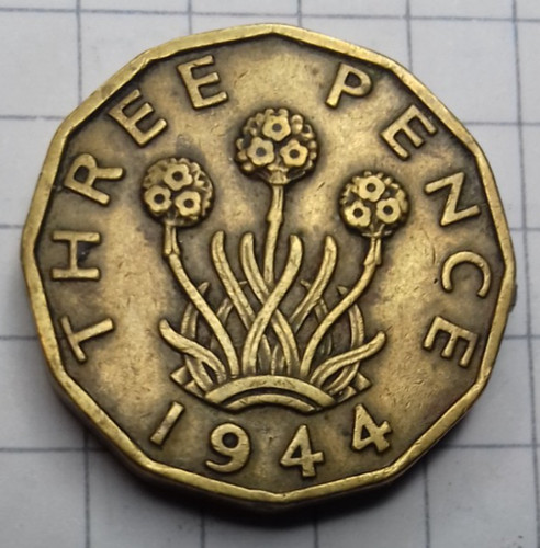 Großbritannien pence 1944 - großbritannien, 3