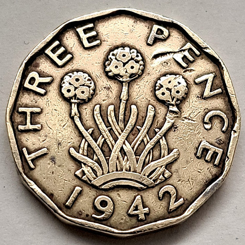 Pence 1942 ni messing - pence, ni-messing