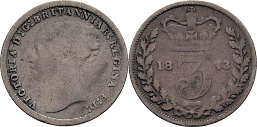 Grossbritannien pence 1873 - grossbritannien, 3