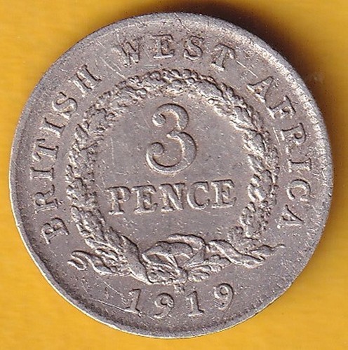 Britisch westafrika 3 - britisch, pence