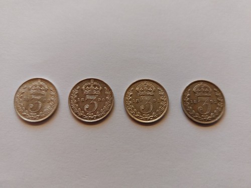 Großbritannien pence - 4x, 3