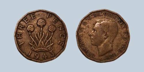 Großbritannien pence 1943 - 3,