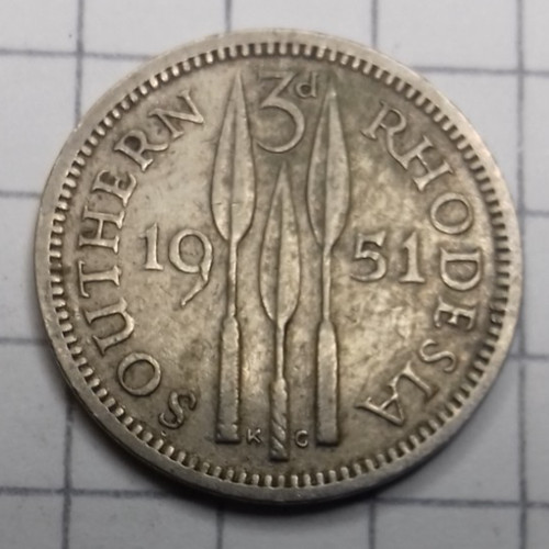 Südrhodesien pence 1951 - südrhodesien, 3