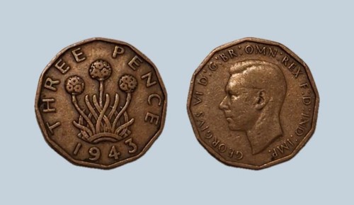 Großbritannien pence 1943 - großbritannien, 3