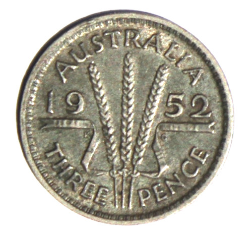 Australien pence 1952 silber - 1952,