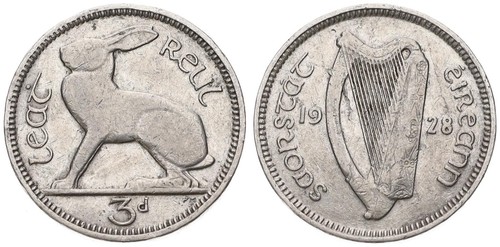 Irland ireland 3 pence - irland,
